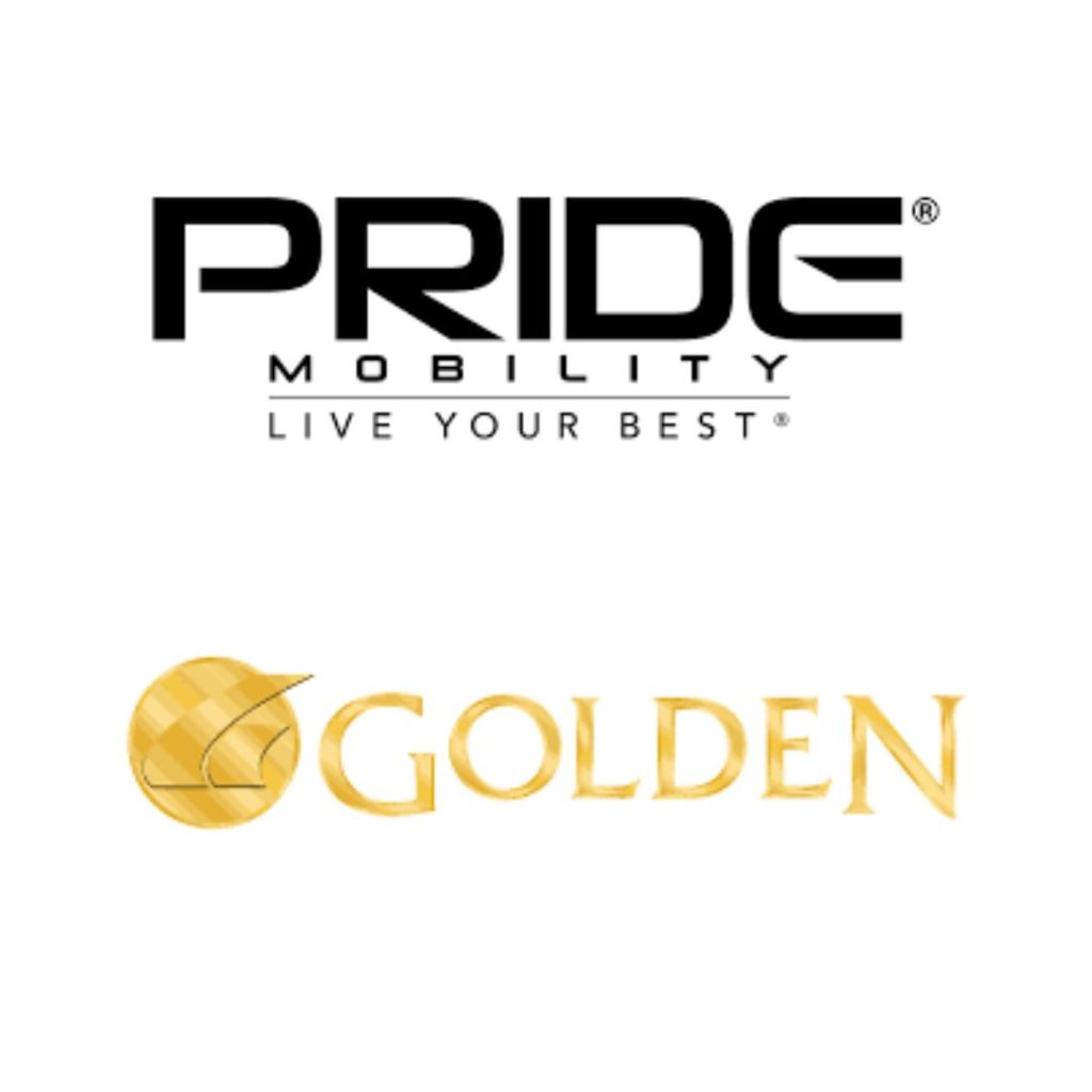Pride Mobility and Golden Technologies logo