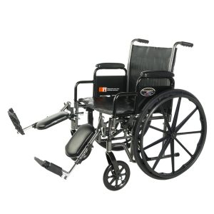 Manual wheelchair with elevated leg rest at williams medical supply