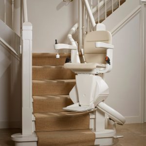 Stair chair lift installation at Williams Medical Supply